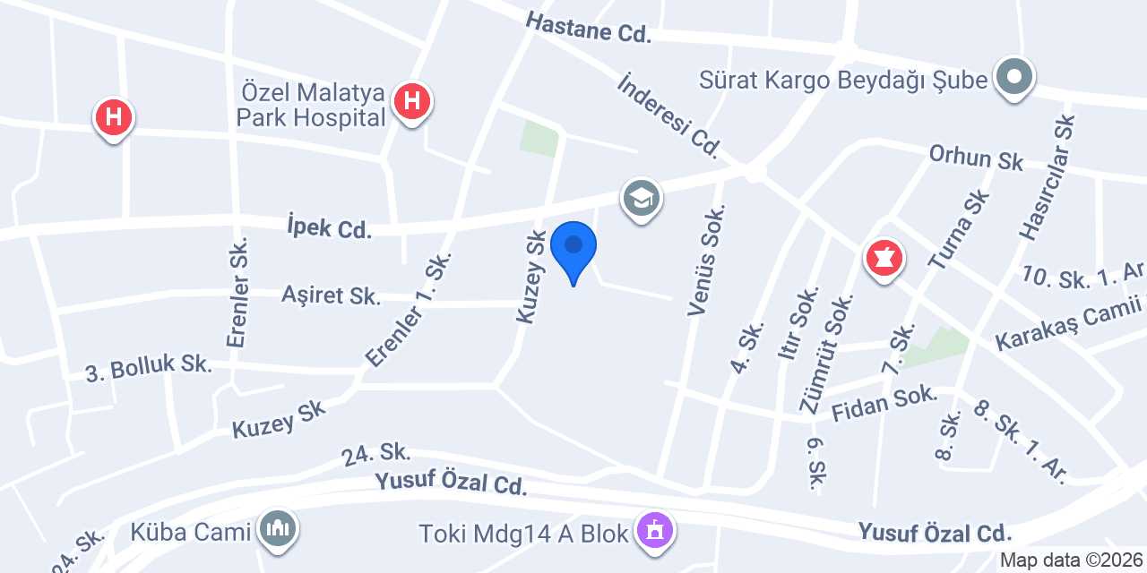 Türkiyem Ortaokulu konumu