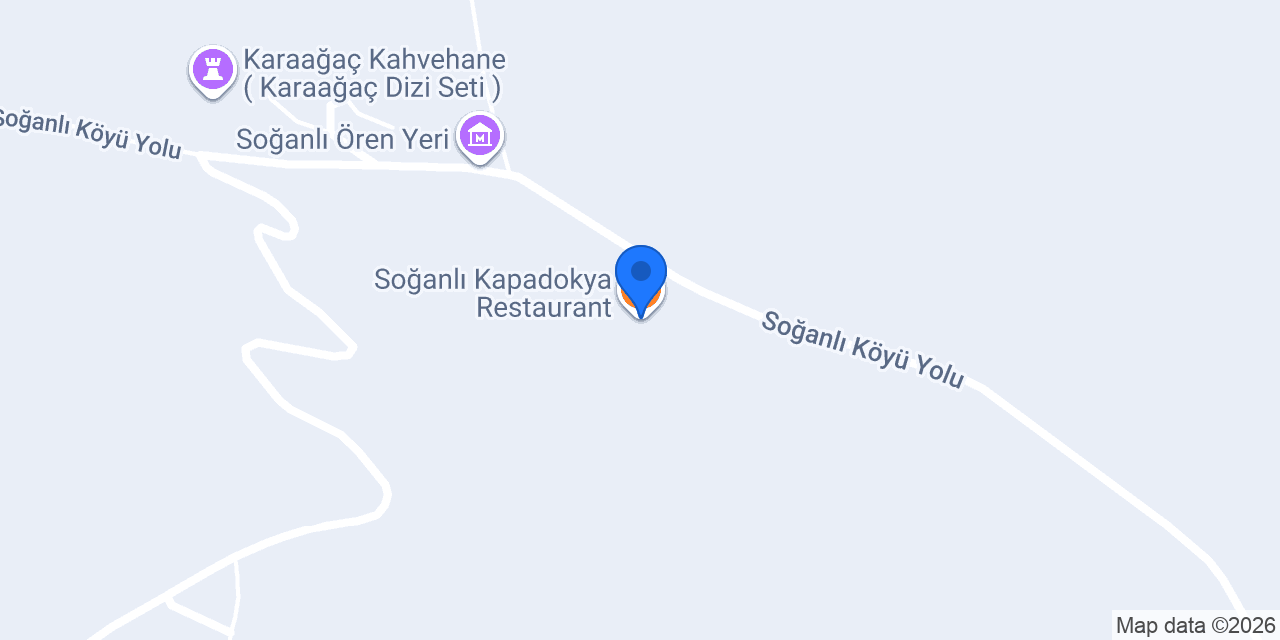 Soğanlı Kapadokya Restaurant konumu