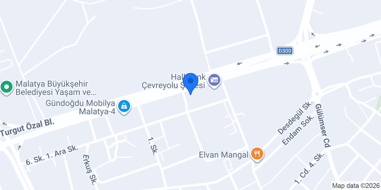 Ziraat Bankası Yeşilyurt/Malatya Şubesi konumu