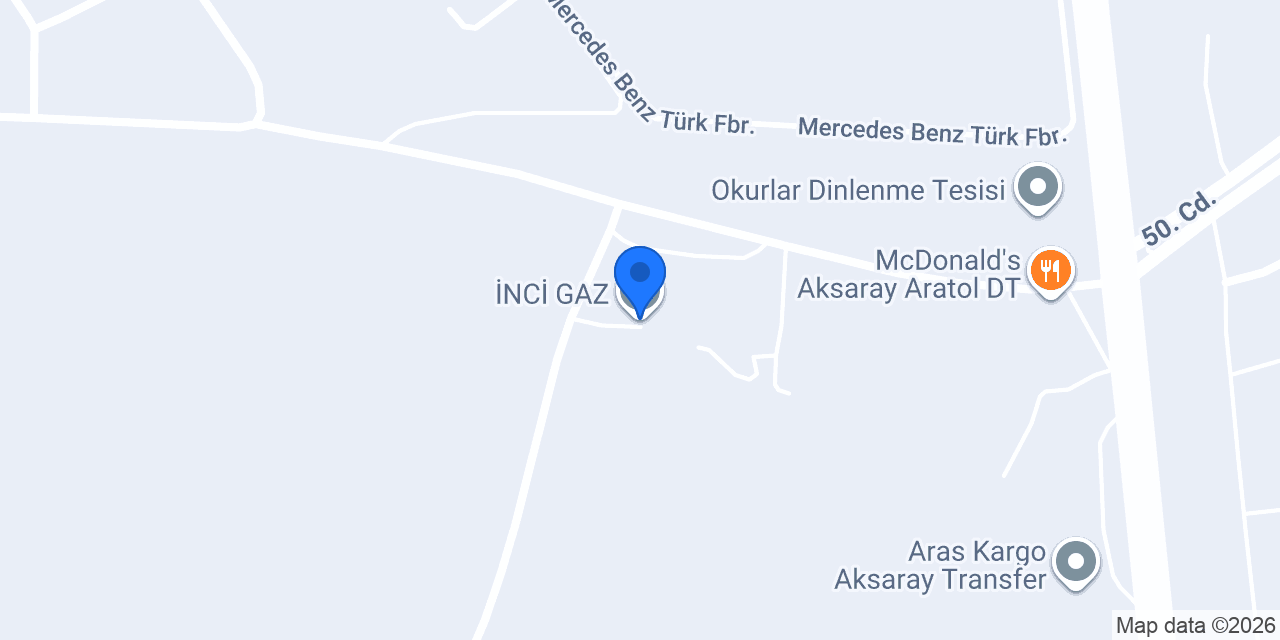 İNCİ GAZ konumu