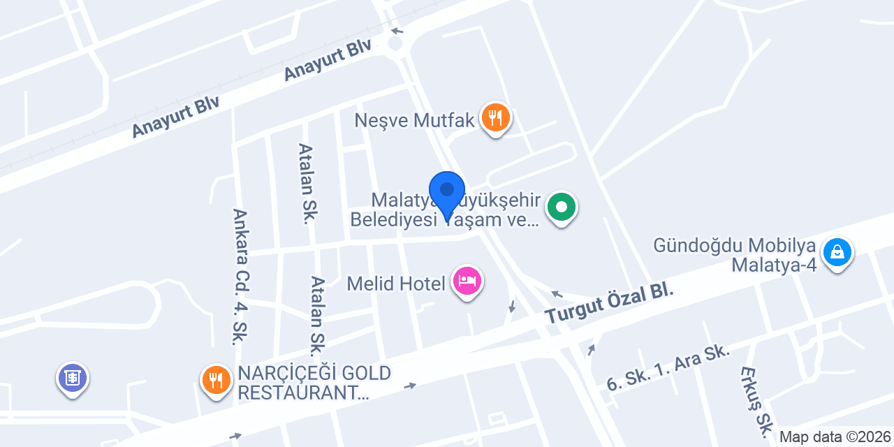 Malatya Doğa Koleji Lise Kampüsü konumu