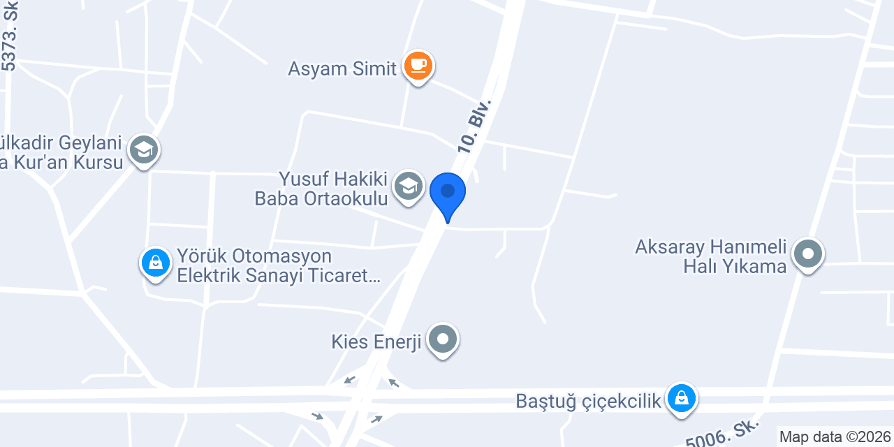 MİRAY YAPI İNŞAAT AKSARAY konumu