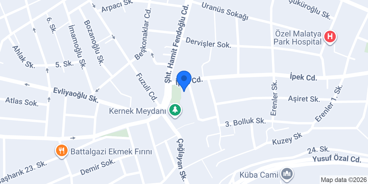 Fıstıkçıoğlu Baklava konumu