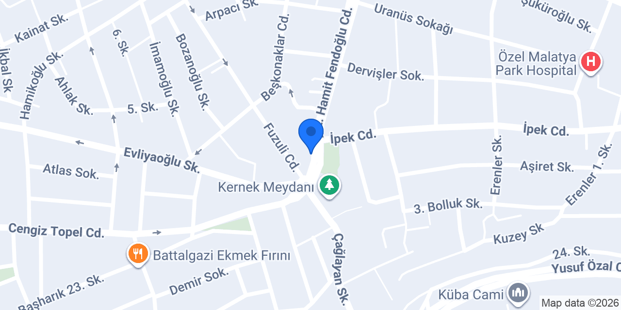 Aşıklar Tantuni Malatya konumu