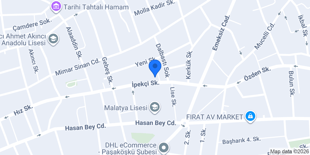 Malatya Elektronik Uydu Kurulum konumu