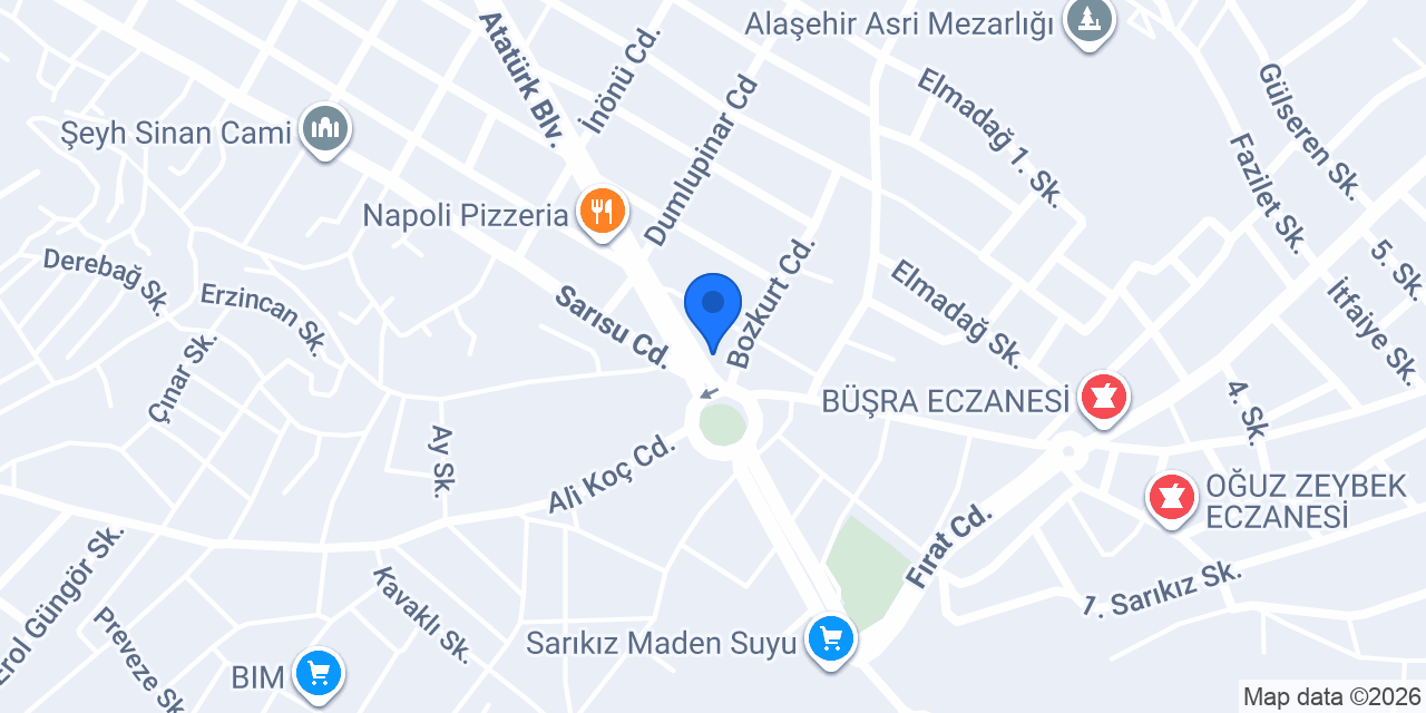 ÇETİN AVM konumu