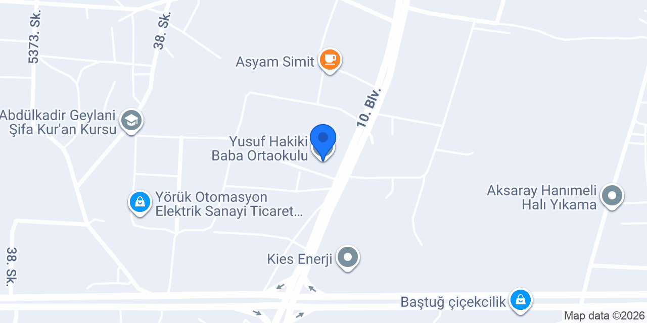 Yusuf Hakiki Baba Ortaokulu konumu