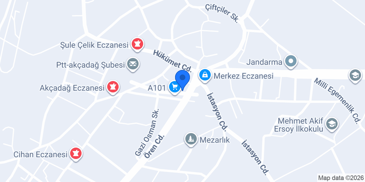 Akçadağ Adliyesi konumu