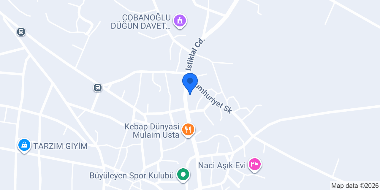 Mercan Veteriner Klinigi konumu