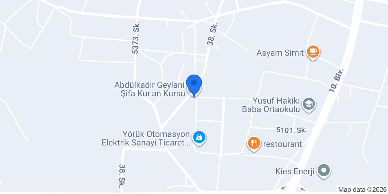 Abdülkadir Geylani Şifa Kur'an Kursu konumu
