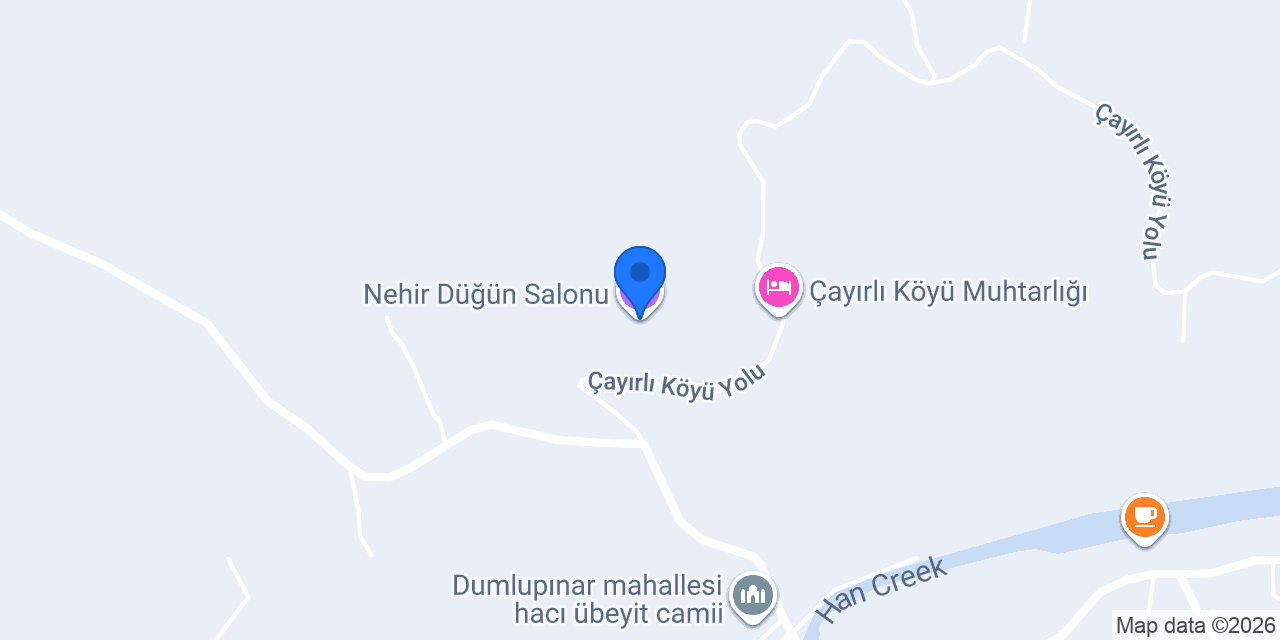 Nehir Düğün Salonu konumu
