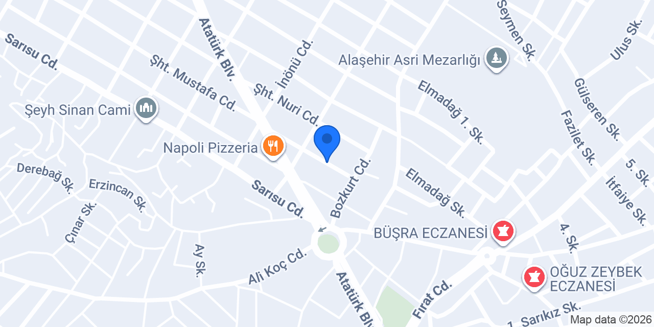 Alaşehir Özdemiroğlu Doğalgaz konumu