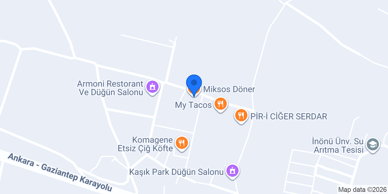 Miksos Döner konumu