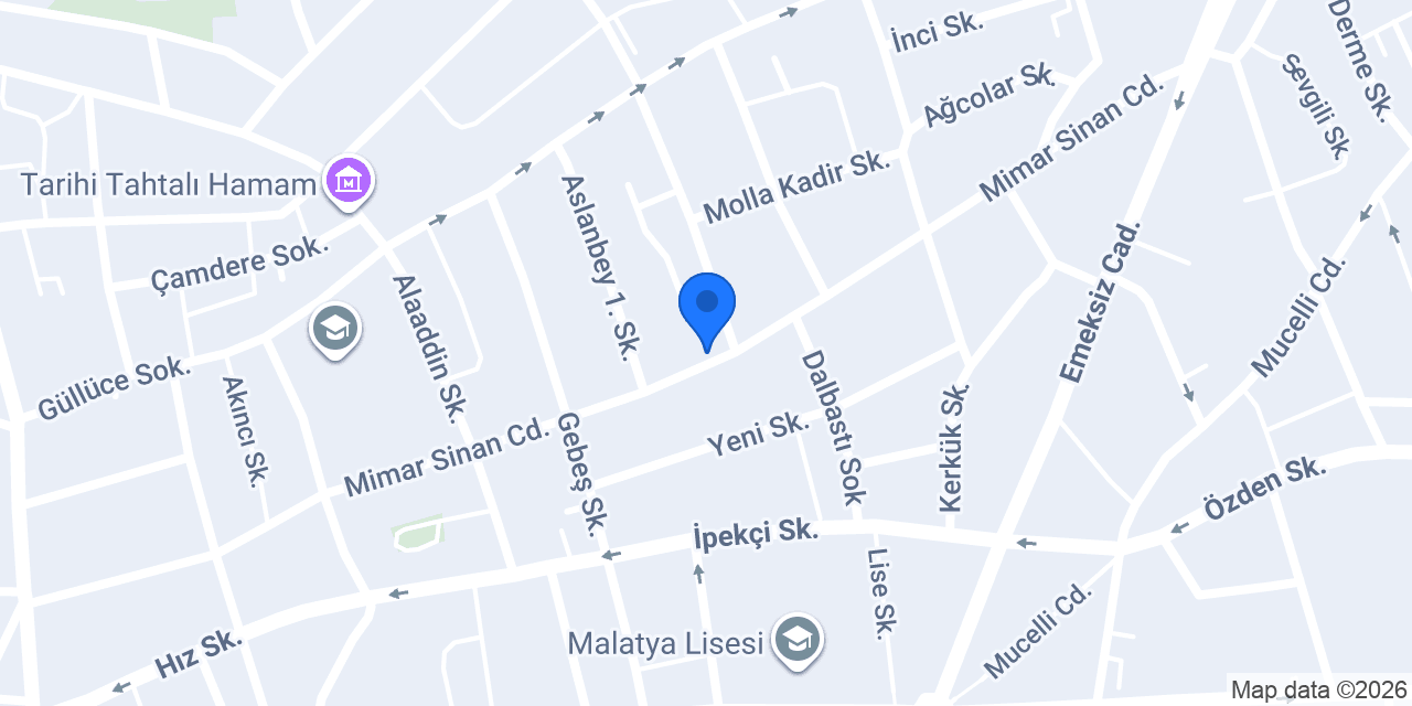 Mimar Sinan Taksi konumu