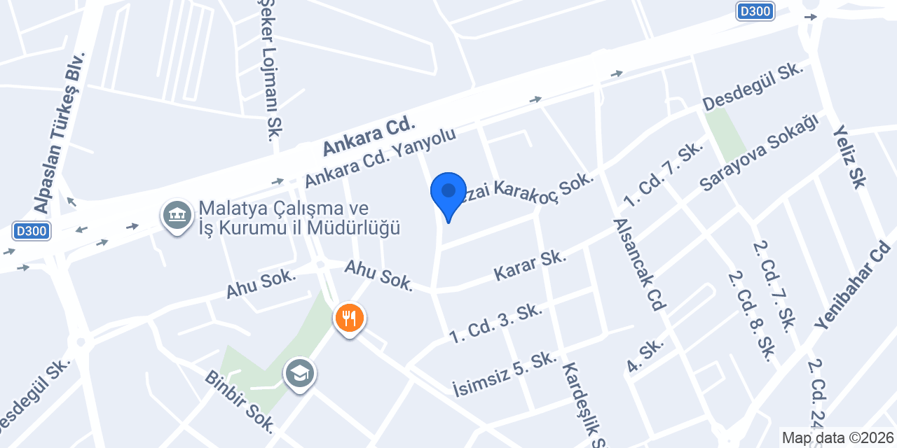 Dekor Emlak Malatya konumu