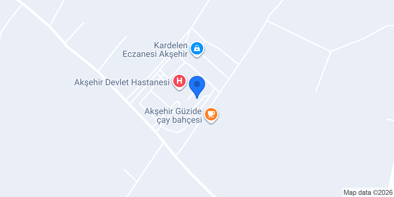 aksehir devlet hastanesi teknik servis konumu