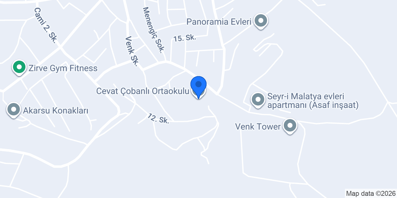 Cevat Çobanlı Ortaokulu konumu