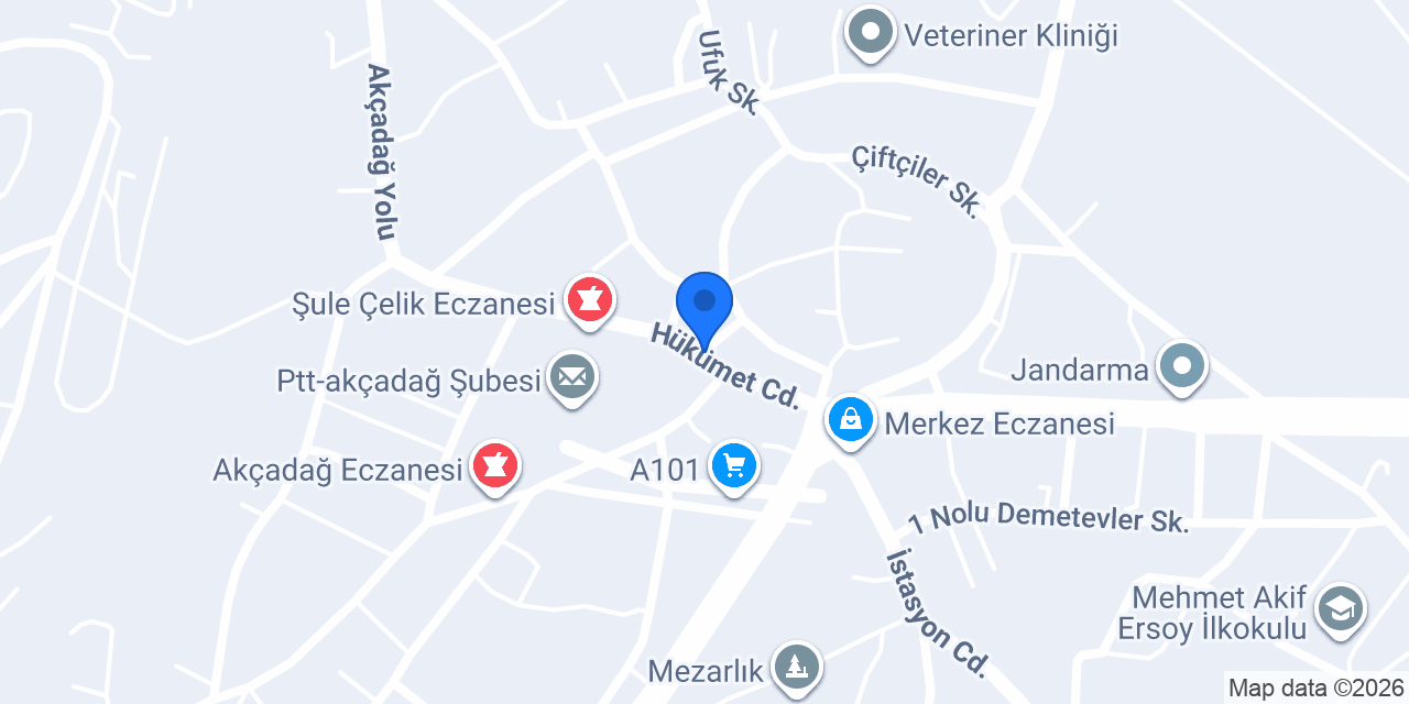 Köşem Çerez konumu