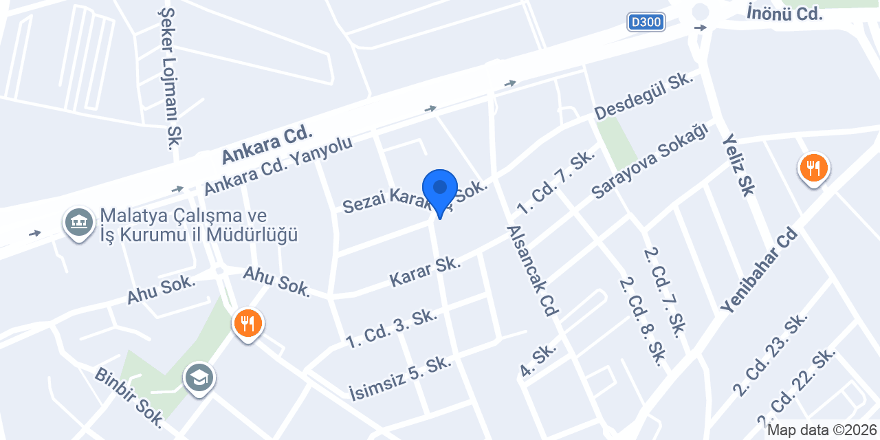 Malatya 5. Noterliği konumu