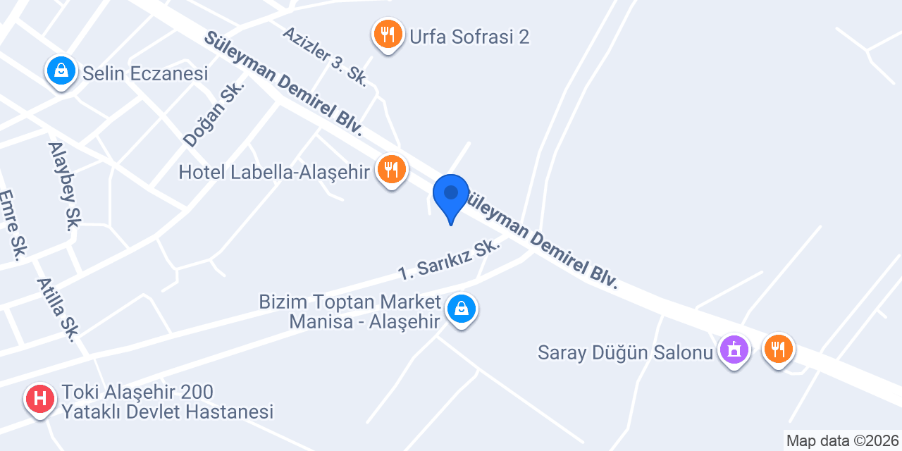 Özkan Palet konumu