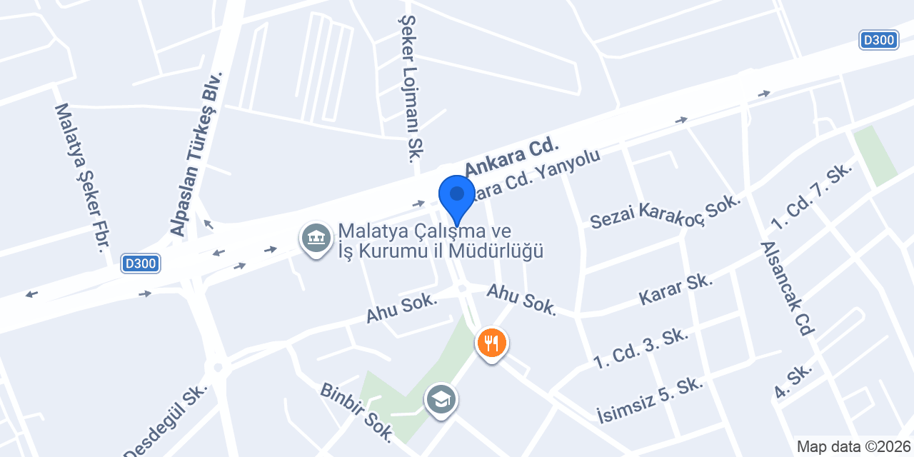 Malatya Gürbüz İşitme Merkezi konumu