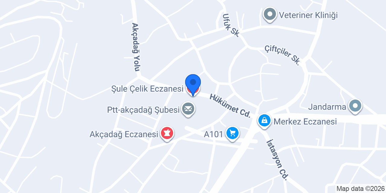 Şule Çelik Eczanesi konumu