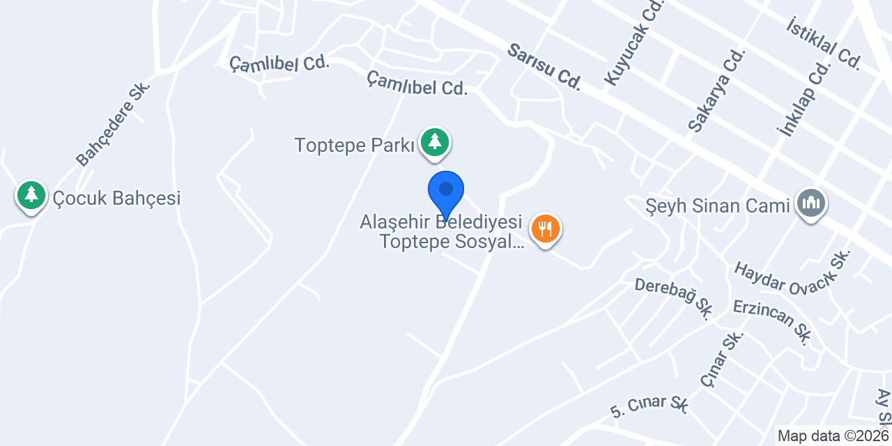 Toptepe Öğrenci Yurdu konumu