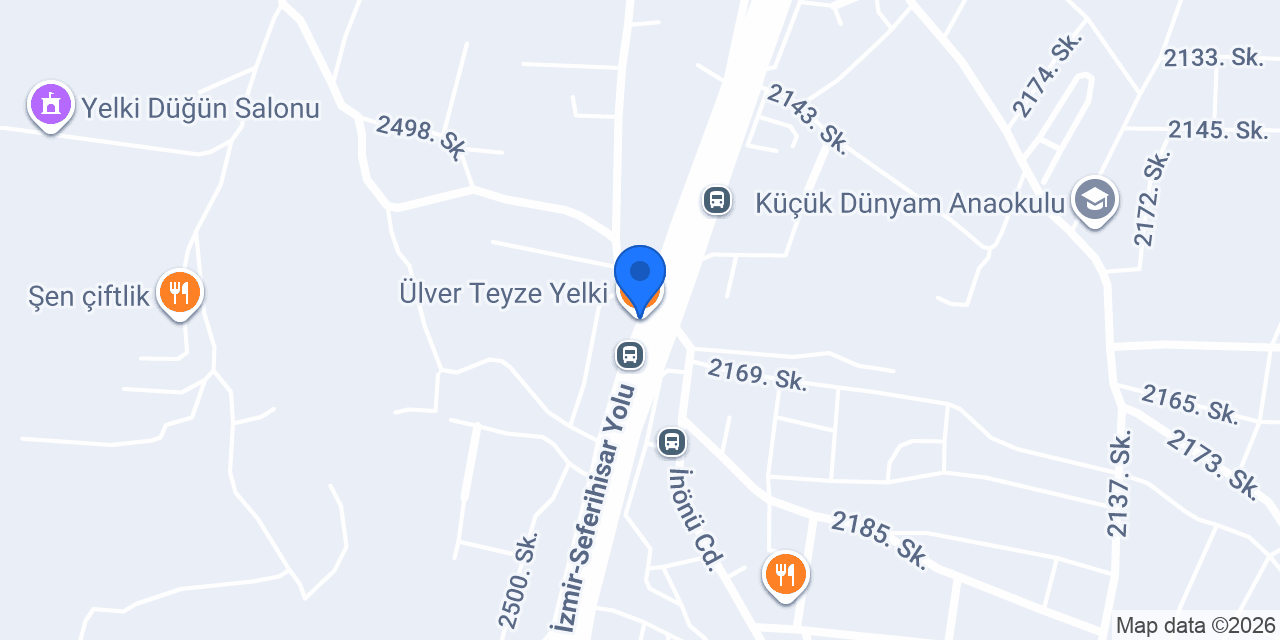 Ülver Teyze Yelki konumu