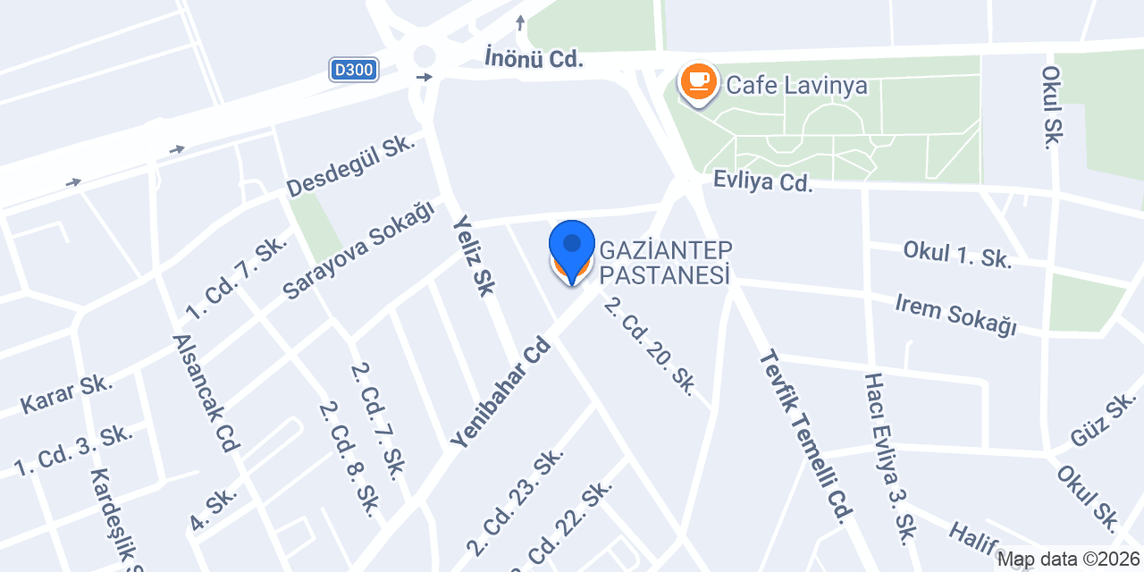 GAZİANTEP PASTANESİ konumu