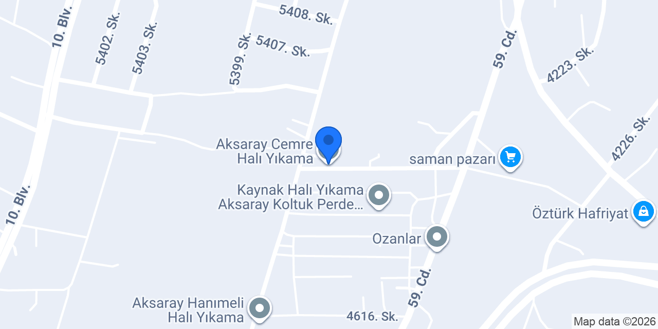 Aksaray Cemre Halı Yıkama konumu