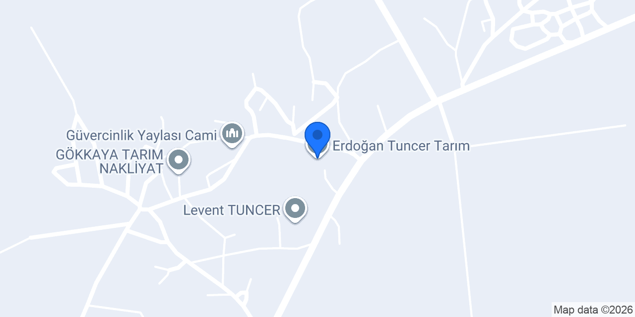 Erdoğan Tuncer Tarım konumu