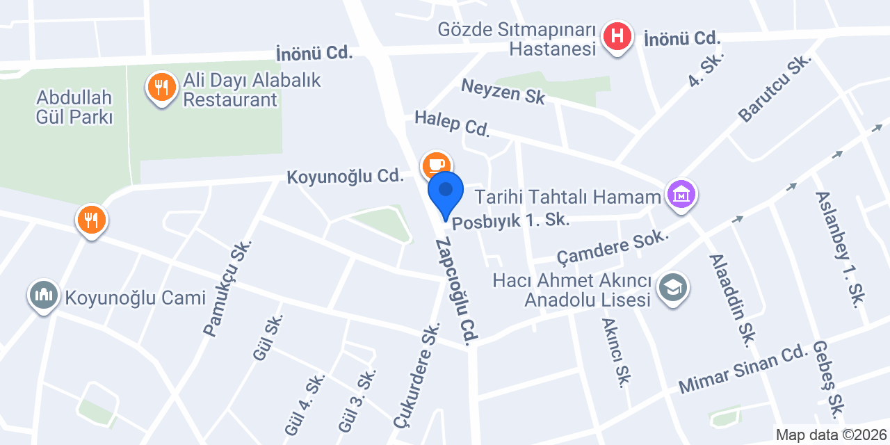 Kahve Atölyem konumu