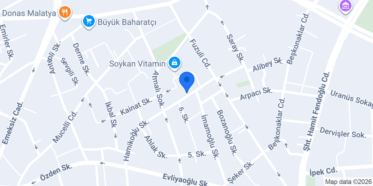 Malatya Gençlik Sürücü Kursu konumu