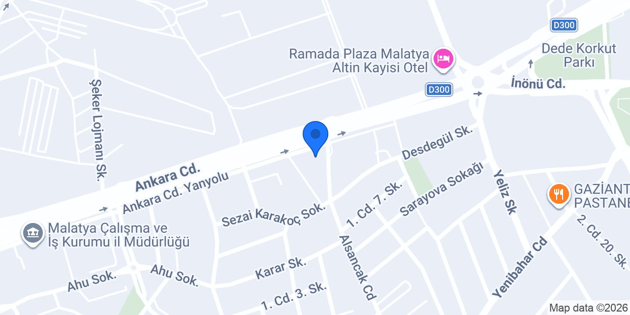 Diyetisyen Deniz Sarıtaş konumu