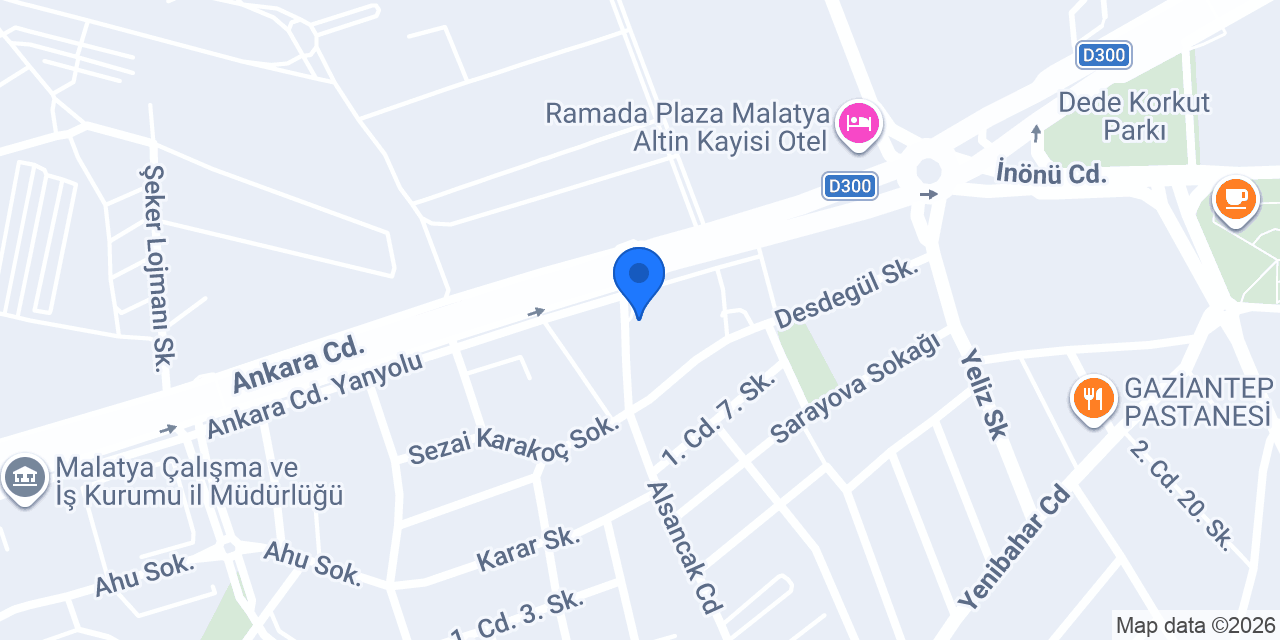 ALİNA OPTİK MALATYA konumu