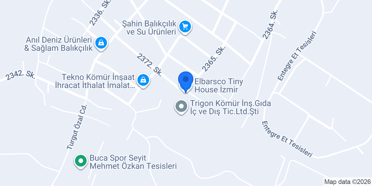Elbarsco Tiny House İzmir konumu