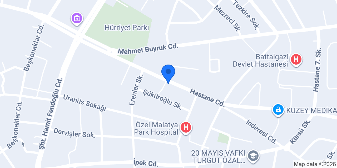 Damla Eczanesi konumu