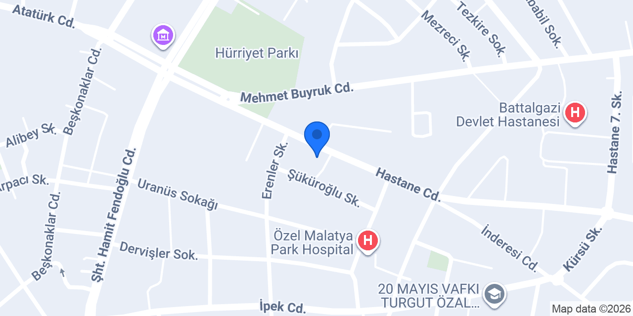 Malatya Büşra Çiçekçilik konumu