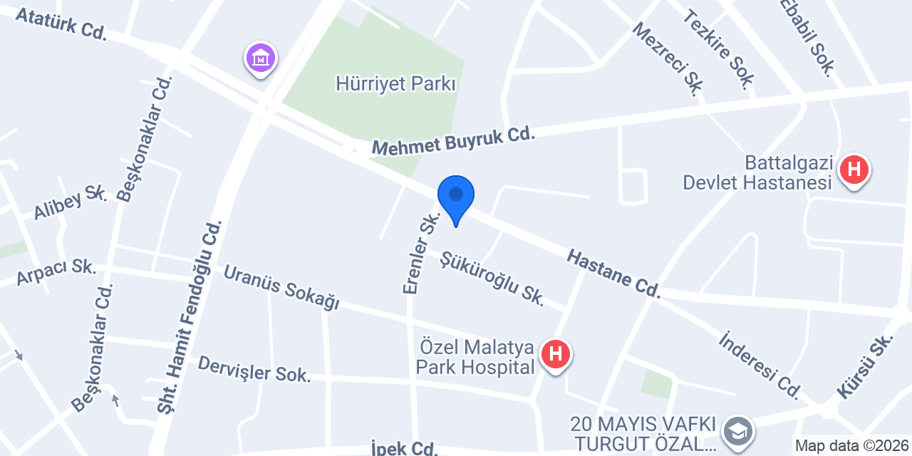 Malatya Çiçekçim konumu