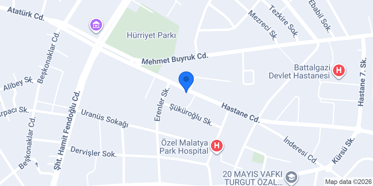 Komagene hastane caddesi konumu