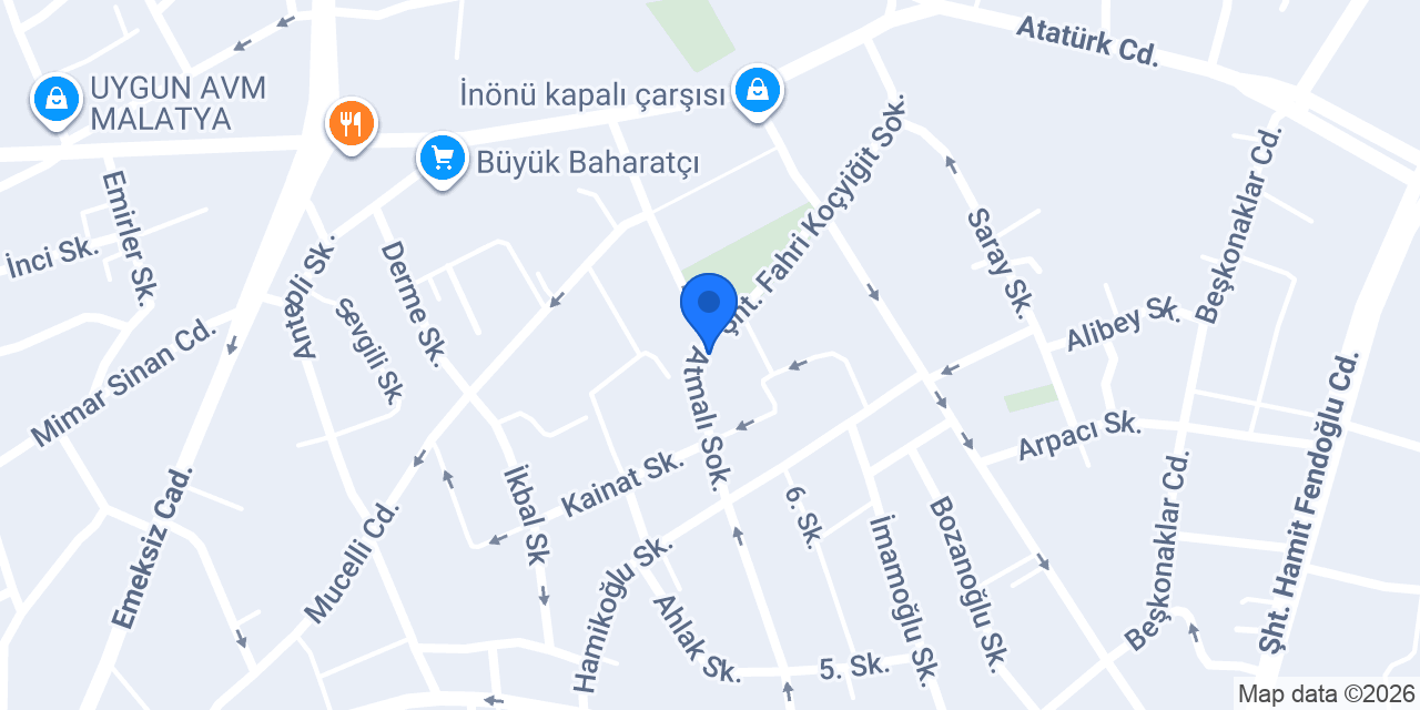 E Sucuk Malatya konumu