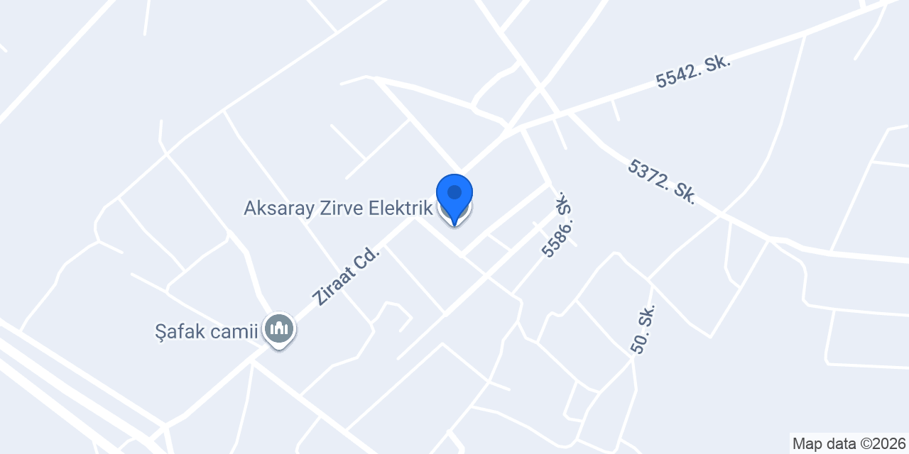 Aksaray Zirve Elektrik konumu