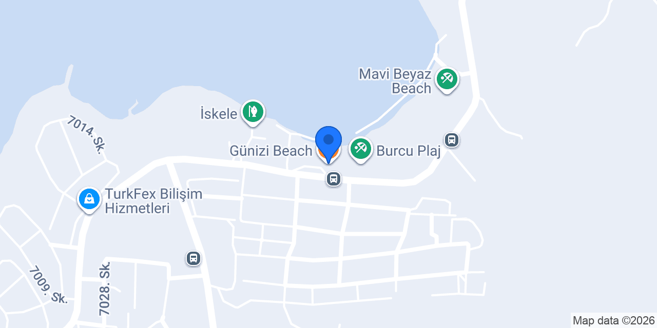 Günizi Beach konumu