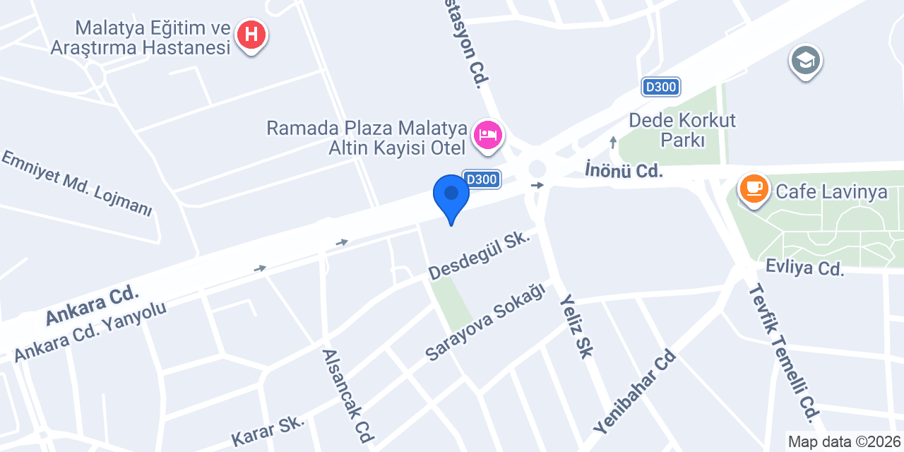 Orient Pizza konumu
