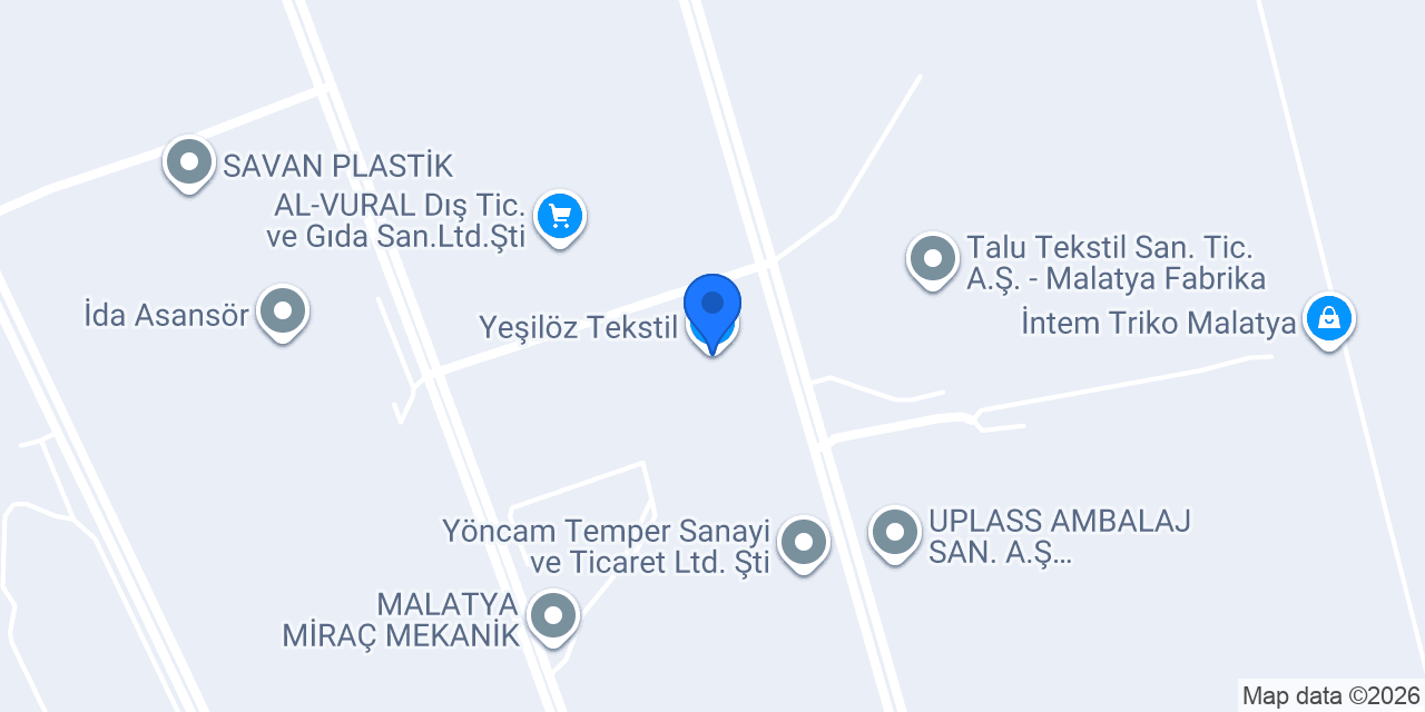 Yeşilöz Tekstil konumu