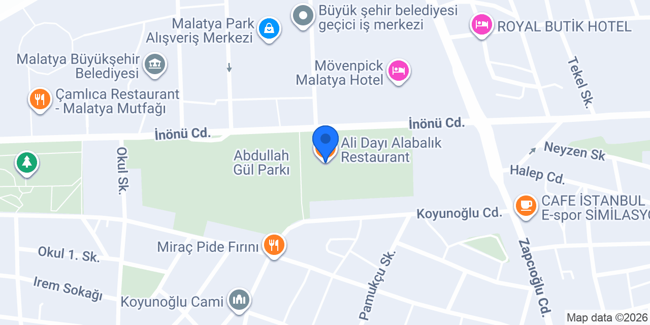 Ali Dayı Alabalık Restaurant konumu