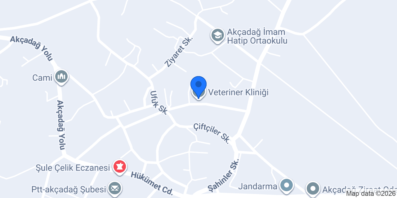 Veteriner Kliniği konumu