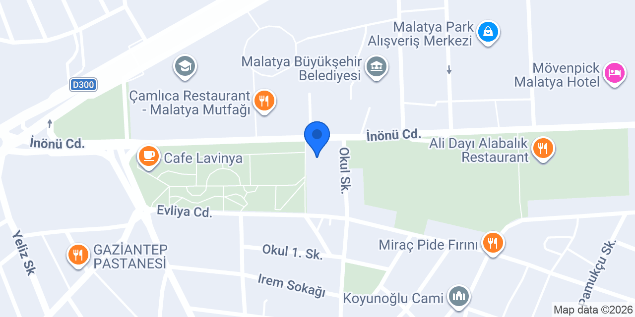 Malatya Ümit Hac Malzemeleri konumu