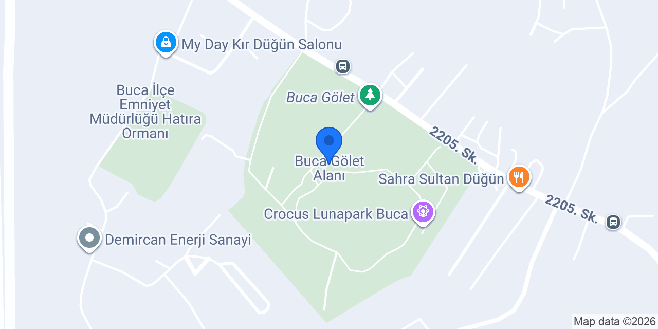 Buca Gölet Alanı konumu