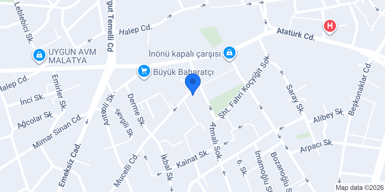 Malatya Yeşil Sinemaları konumu